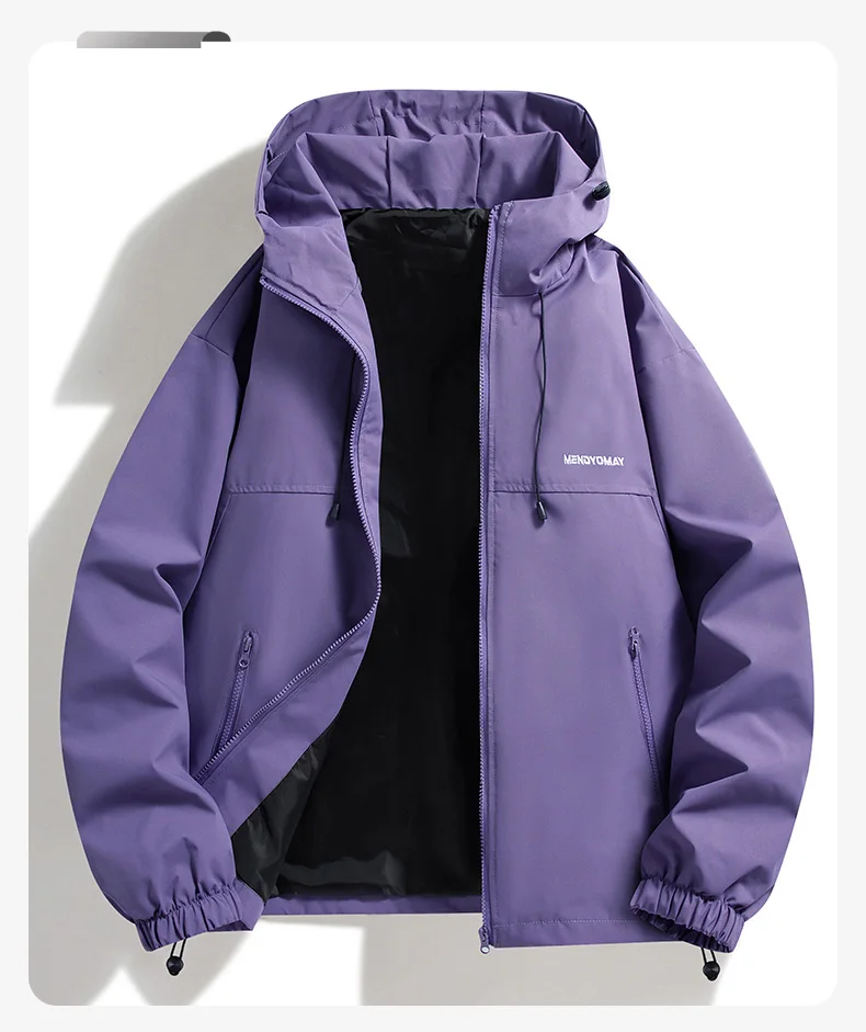 Unisex-Wanderjacken, wasserdicht, winddicht, für Frühling und Herbst, Trekkingjacke, Damen-Windjacke, Outdoor-Angel- und Campingjacke, Paarjacken. – Detail 14