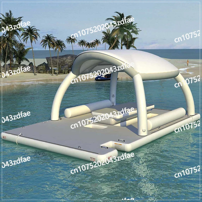 

Inflatable Bar Water Awning Sofa Floating Table Sea Bed Board Entertainment Multi-person Rest Tent