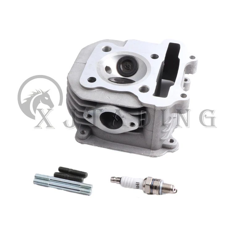 GY6 150cc 57.4mm Cylinder Head Assembly with Valves installed spark plug for Scooter Moped Go kart ATV QUAD Bike 157QMJ 1P57QMJ