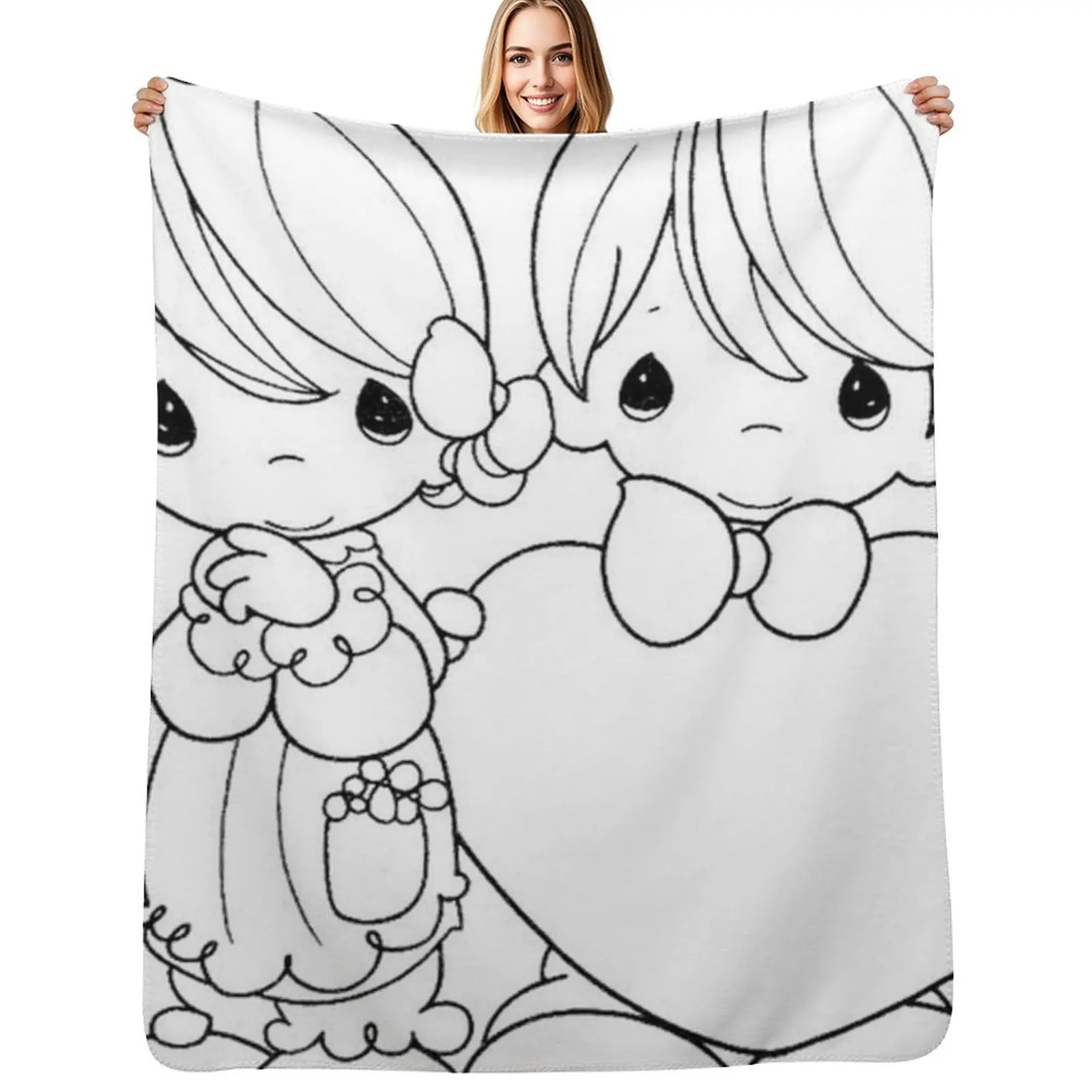 

Precious Moments Throw Blanket decorative Soft Plaid Shaggy Decorative Sofas Blankets