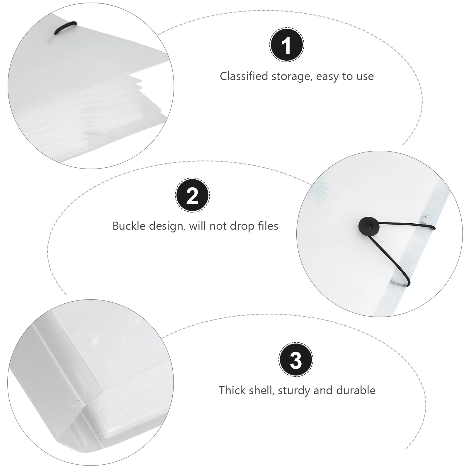 

Plastic Document Folders Lightweight Large Capacity Perfect for Students Office Workers Files Bag File ganizer Storage