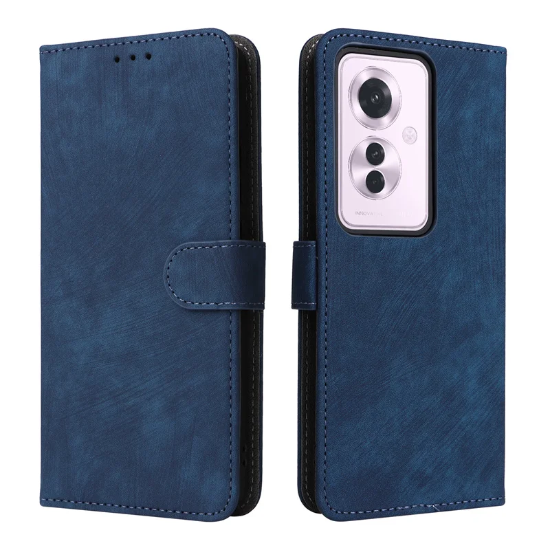 For OPPO Reno 11A/Magellan Anti-theft Brush Wallet With Card Photo Frame Stand Magnetic Flip Leather Case For Reno11A Phone Case