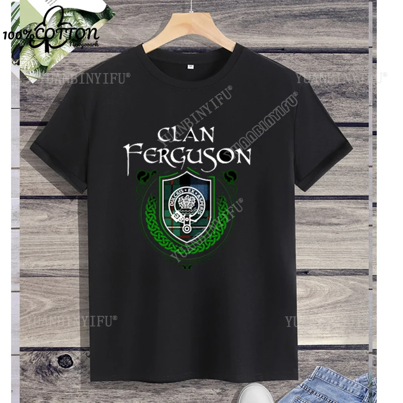 

Harajuku Hot style Classic ferguson clan badge Print Summer Trending Unisex T Shirt Cotton O-neck Short-sleev Street Fashion
