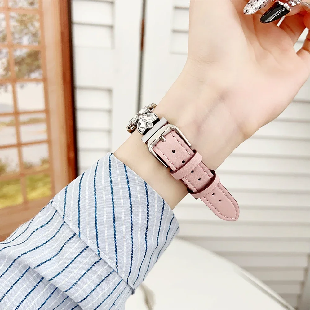 Women Metal Bracelet for Huawei GT 5 4 41mm Stainless Steel 18mm 20mm 22mm Strap for Samsung Galaxy Watch 7 6 5 4 FE Active 2