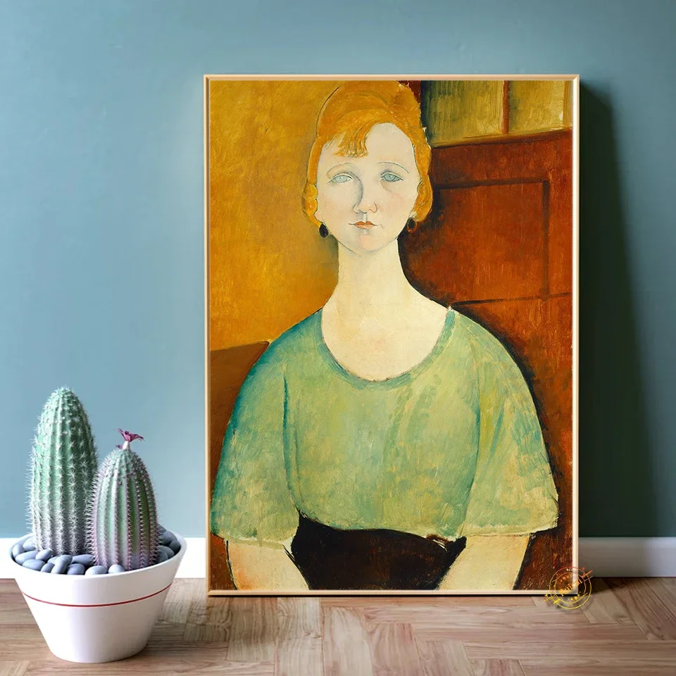 Amedeo Modigliani امرأة المشارك مجردة قماش الفن طباعة اللوحة جدار صور لغرفة المعيشة ديكور المنزل هدية #3