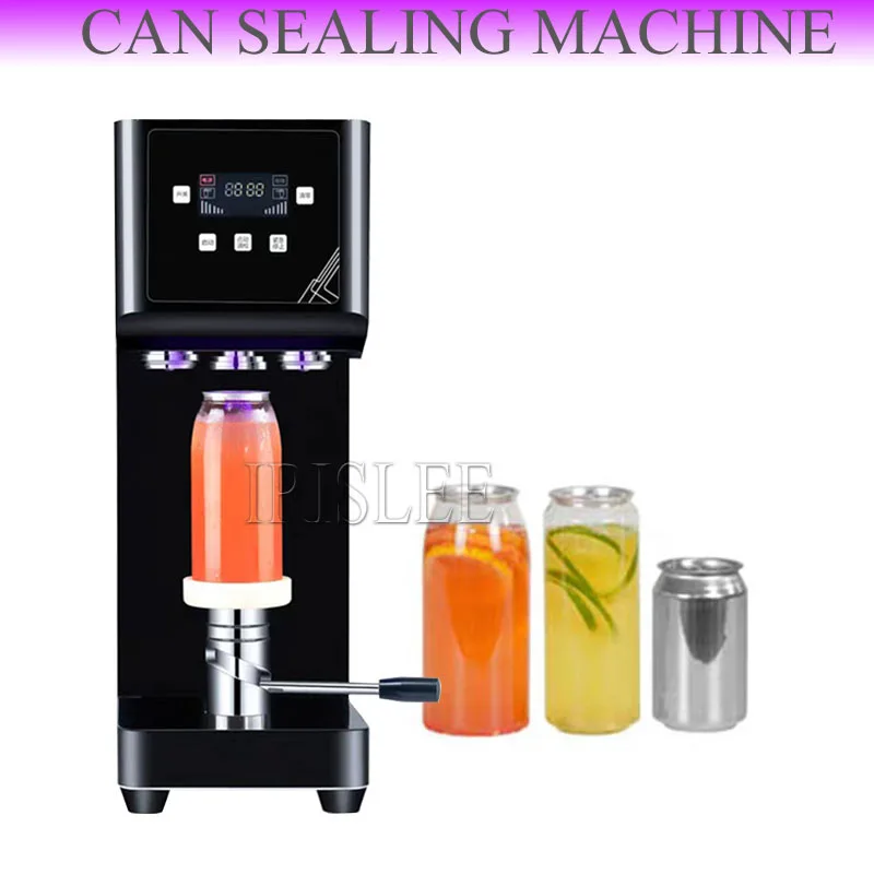 

Commercial Automatic Tin Can Sealing Machine Soda Sealer Cup Body Rotation Aluminum Beer Bottles Jar Cans Seamers