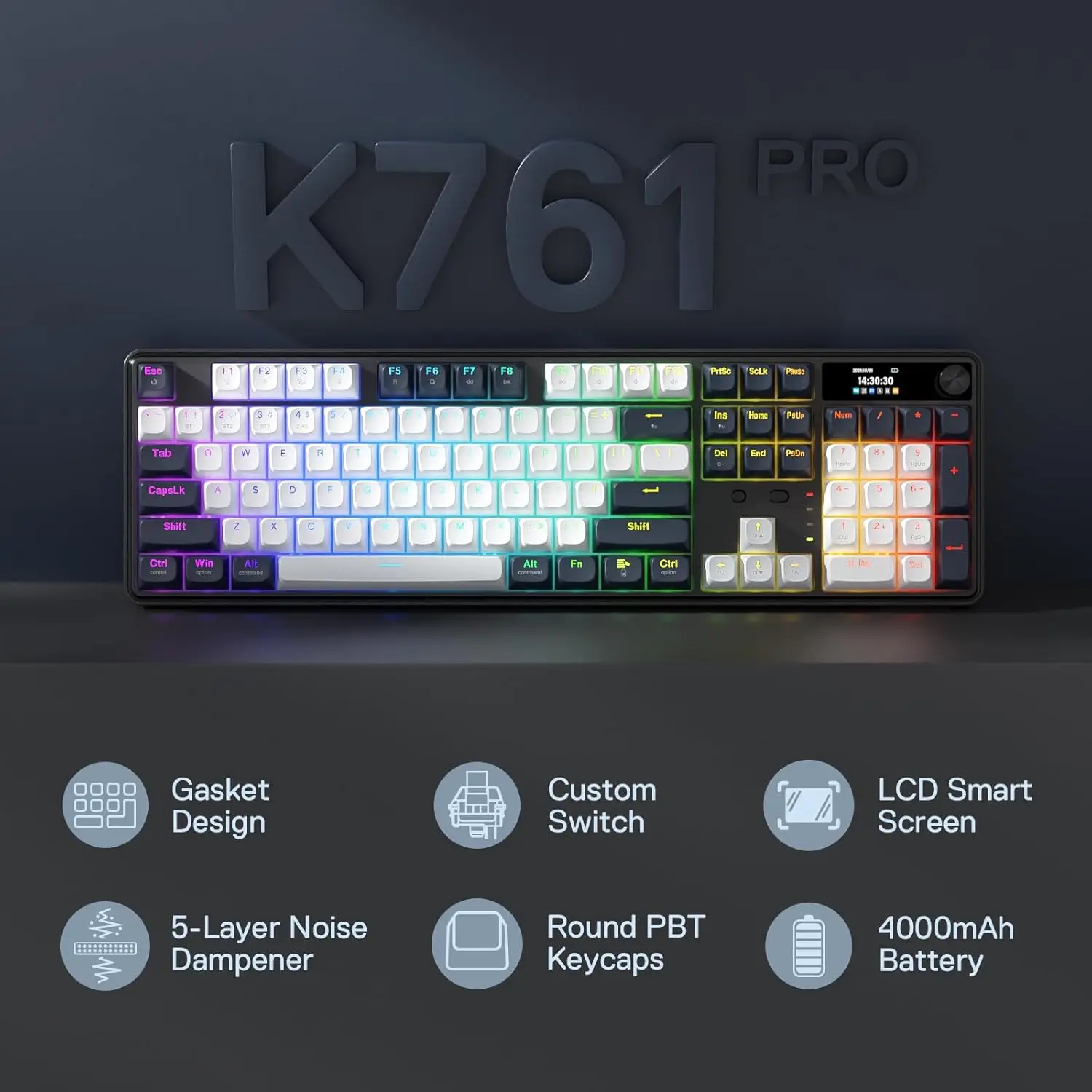 Redragon K761 Wireless Gasket  - Gaming Keyboard Mobile avis et prix