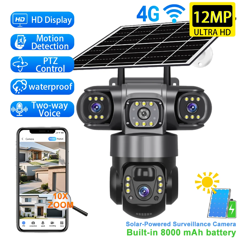 V380 6K Hd Solar Ca… - image