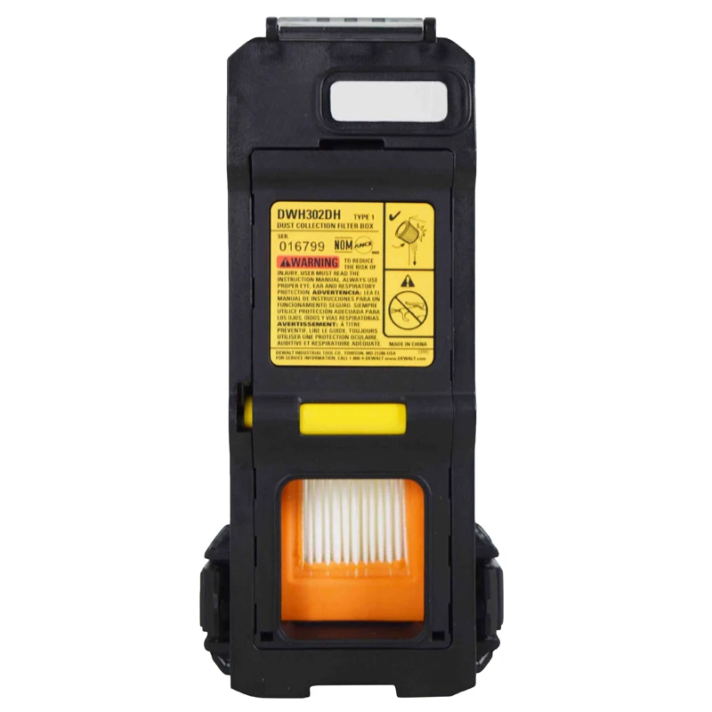 DEWALT DWH302DH Heavy-Duty Dust Box HEPA OSHA 1926.1153 Compliant Collection Filter Power Tool Accessories