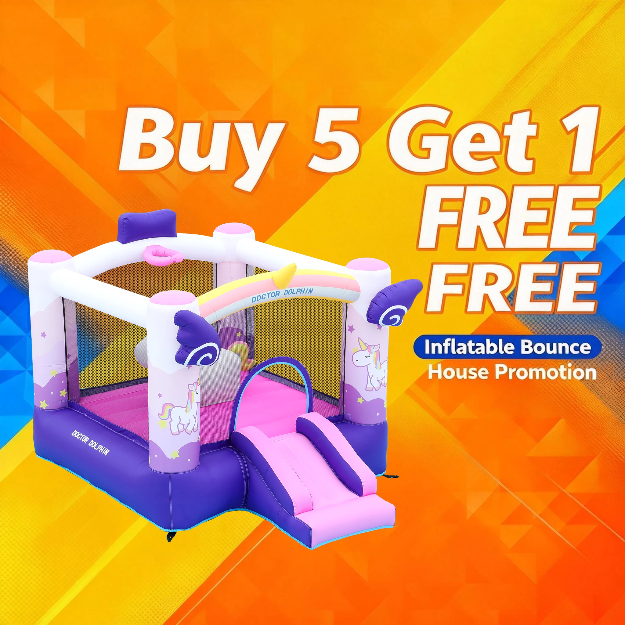 OEM/ODM Durable Oxford Cloth Inflatable Bounce Castle Slide 2 Person Easy Setup for Family Indoor Use