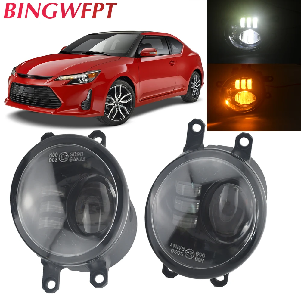 2X H11 LED Fog Light Fog Lamp 12V For TOYOTA AVENSIS AURIS RAV 4 III CAMRY Corolla PRIUS YARIS Land Cruiser Scion tC 2014-2016