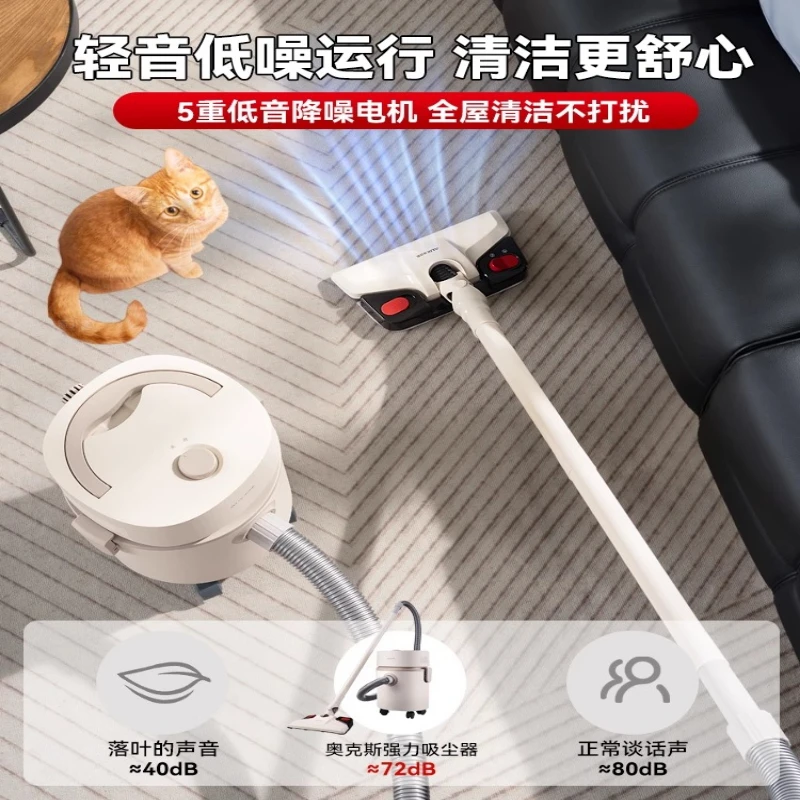 مكنسة أوكس الكهربائية المنزلية عالية الطاقة للاستصلاح الصناعي تنظيف مكنسة كهربائية صغيرة محمولة لشعر القطط #3