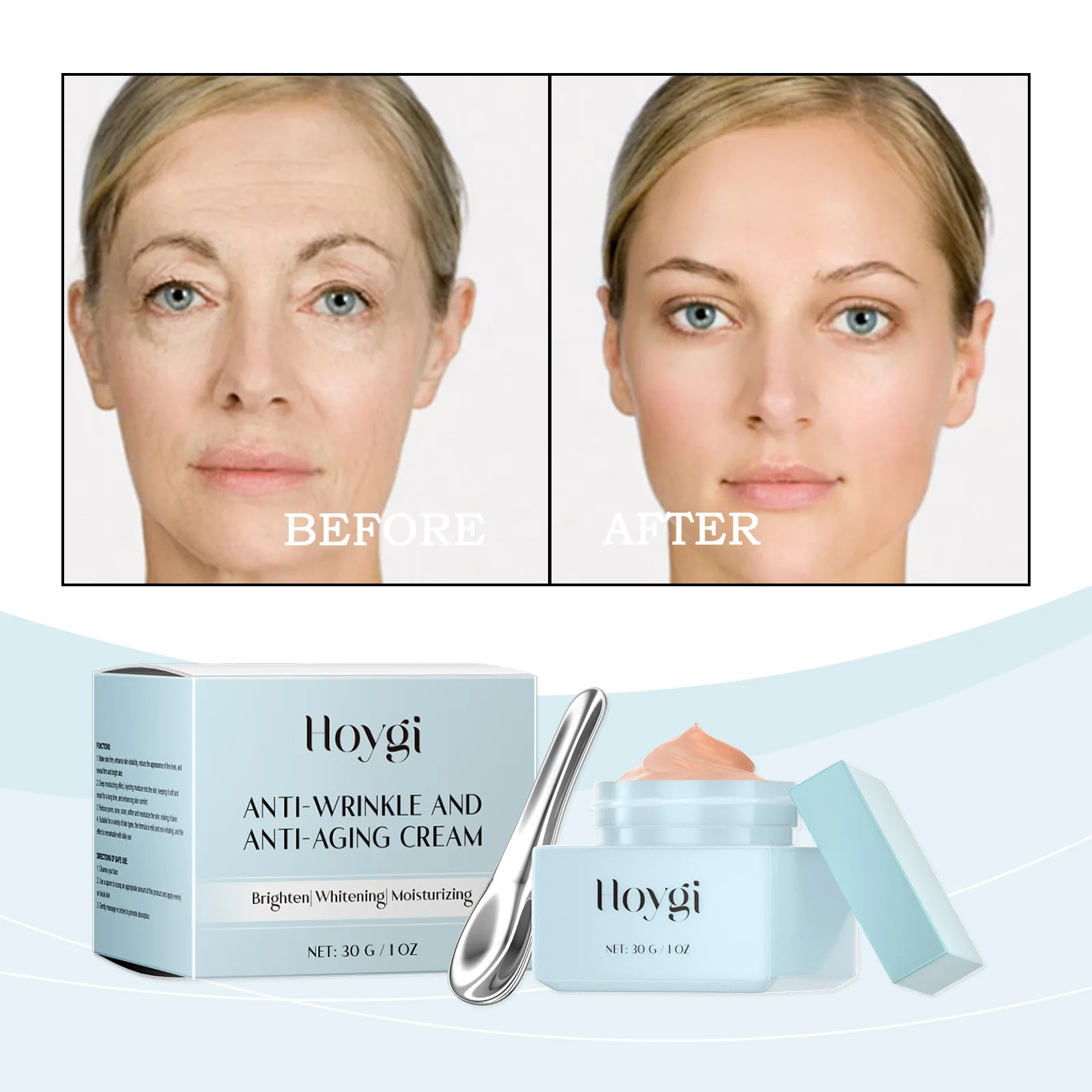 Anti-Wrinkle & Anti-Aging Cream – Brightening Moisturizer for Youthful Skin, 30g | Whitening & Hydrating Facial