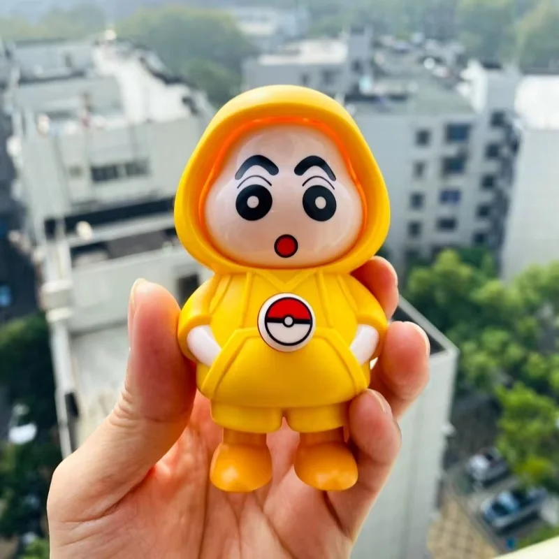 Hot Sale Crayon Shin-Chan Face-Changing Dolls Three Interchangeable Faces Cartoon Cute Shape Dolls Keychain Toy Pendant Gifts