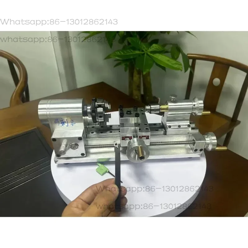 

Мини-токарный станок DIY, многофункциональный, для домашней деревообработки, портативный настольный микротокарный станок, 110-220В, 100-2500 об/мин