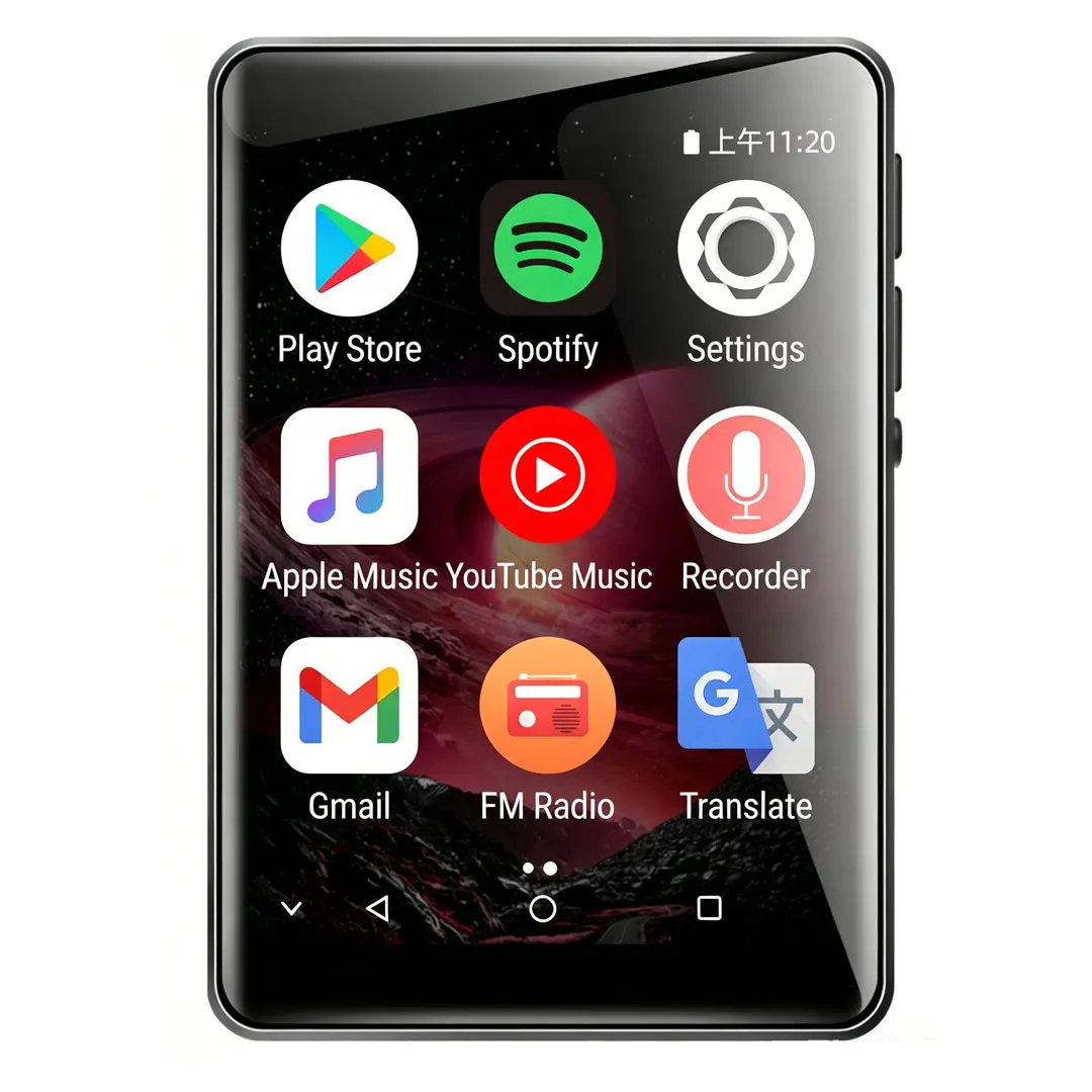 Reproductor MP3/MP4 Portátil Android y Bluetooth MTK6750 de 8 Núcleos |   Pantalla de 2.8 Pulgadas |   16G-144G |   WiFi |   Descarga en Play Store/Deezer/Spotify