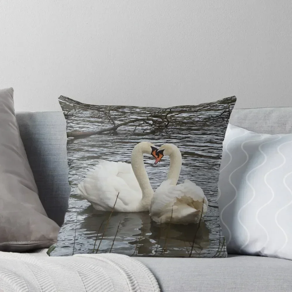 

Swan Love Throw Pillow Luxury Living Room Decorative Cushions Decorative Cushion pillow