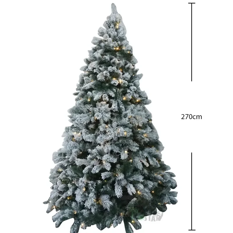 Customized Hot Sell Big Pine Christmas Tree With Pine Berry for Indoor Home Decoration