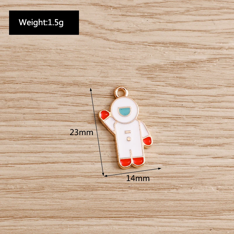 Tusember 10 Stück Cartoon Emaille Sonne Mond Stern Charms Anhänger für Halskette Ohrringe Armband DIY Schlüsselanhänger Schmuckherstellung Zubehör – Detail 13