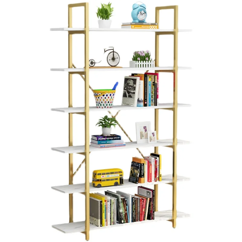 Customized home floor to ceiling storage rack, living room, multi-layer storage cabinet, light luxury iron cosmetic rack