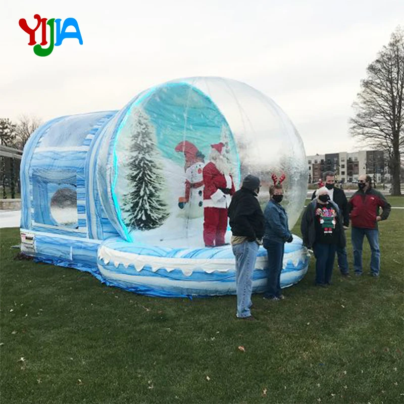 Hot 3/4/M -10/13Ft  Attractive Christmas Inflatable Giant Snowglobe Human Size Snow Globe Blow Up Giant Inflatable Snow Globes