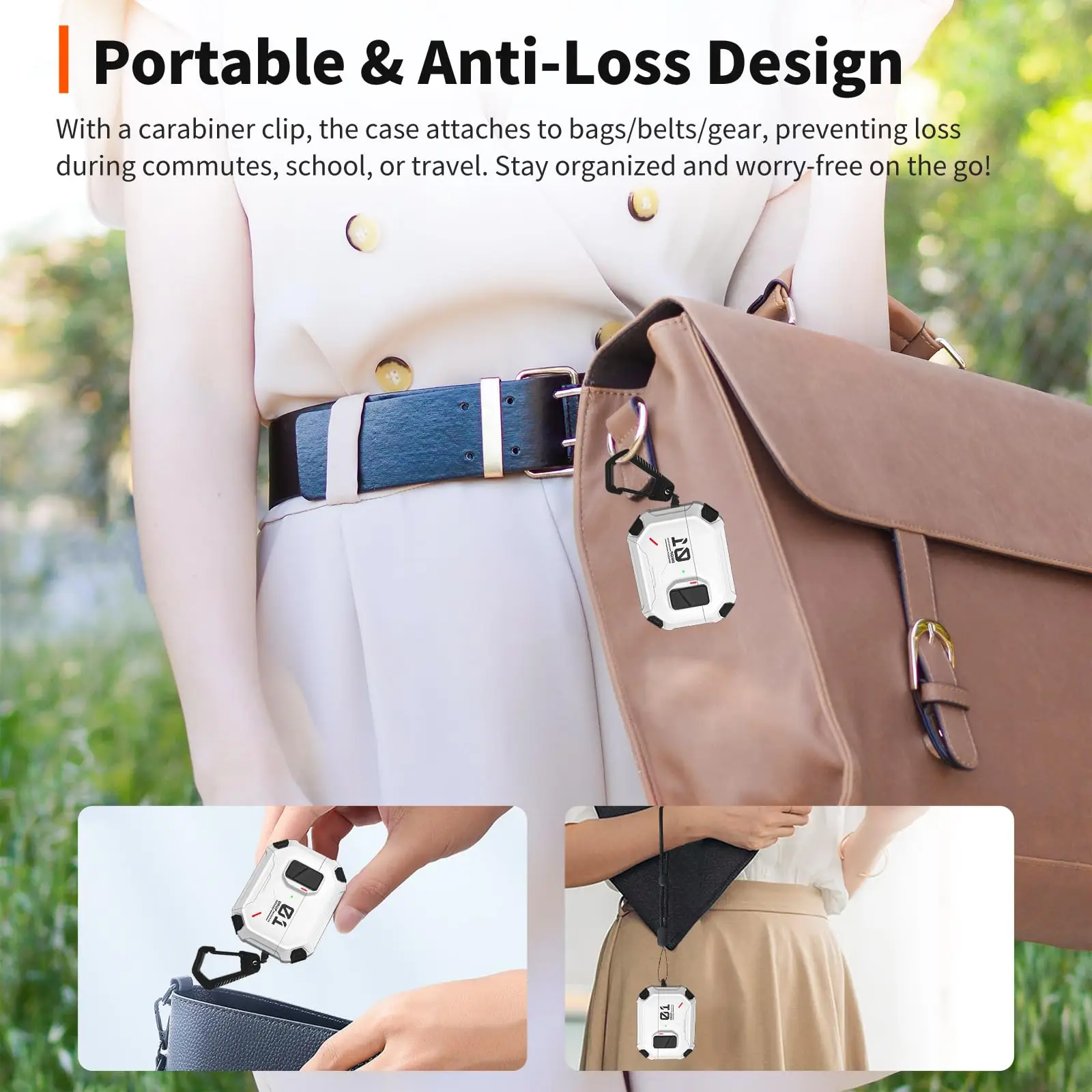 for AirPods Pro 3/AirPods 4 Case Hard PC Protective Cover with Phone Stand Earbuds Cases Safety Lock Cover for AirPods Pro 2/Pro view 6