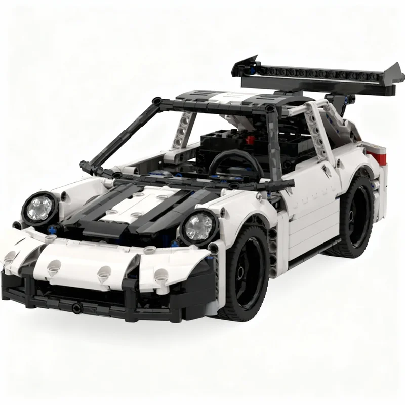 618 pièces MOC City Champions Super Car Sports 911 GT2 Rs Technic Supercar Buwizz Model Technology DIY Assembly Building Blocks Gift