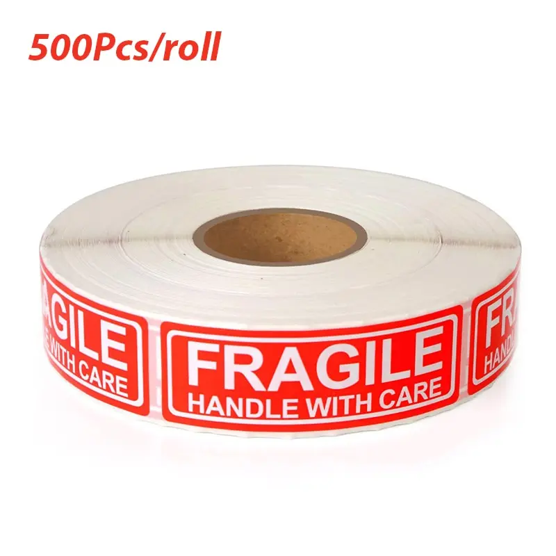 500PCS Fragile Stickers The Goods Please Handle With Care Warning Labels DIY Supplies