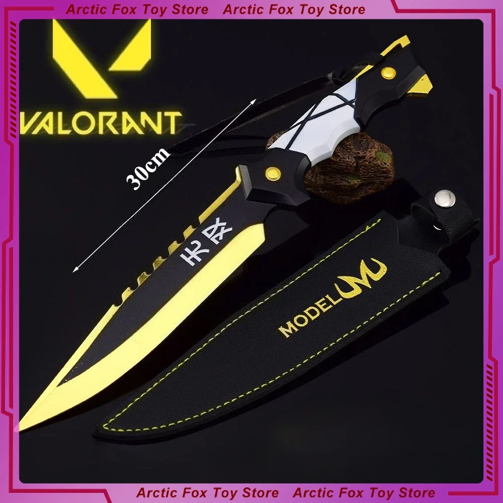 12 cm Nuovo Valorant Gioco Periferico Modello In Metallo Armi e Oggetti di Scena con Copertura In Pelle Decorazione Del Desktop Ornamenti Ragazzi Regali Giocattoli