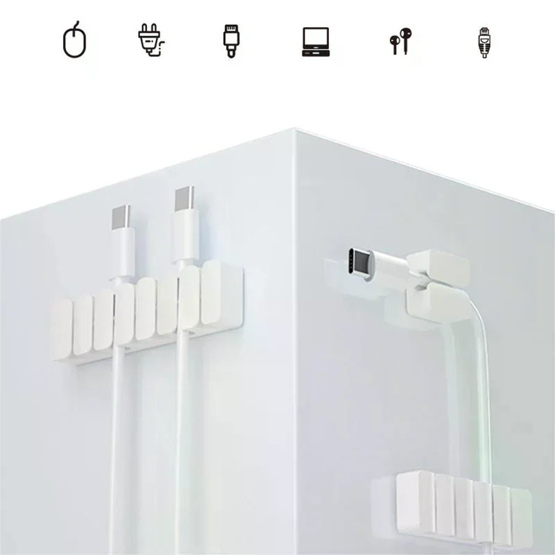 

Data Cable Storage Cable Winder Charging Cable Data Cable Protection Organizer Holder Fixed Cable Clip Silicone Cable Organizer