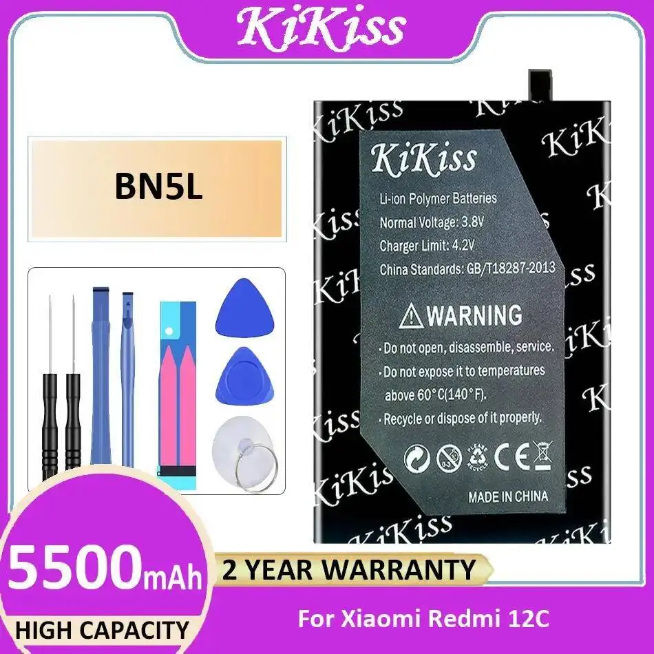 

Long-Lasting Performance For Xiaomi Redmi 12C 5500Mah Mobile Phone Battery BN5L