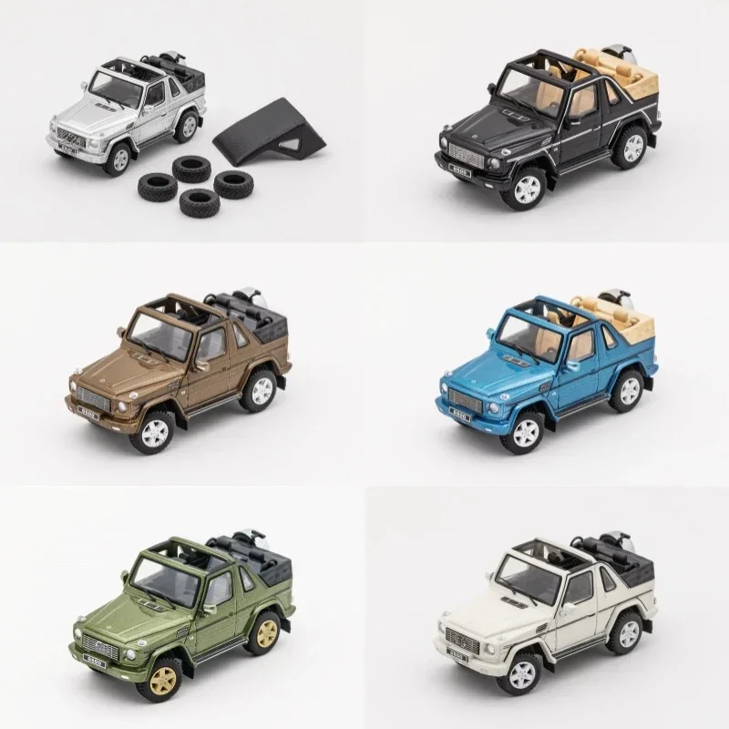 

GCD 1:64 G500 convertible Green Blue Brown Black Silver Diecast Model Car