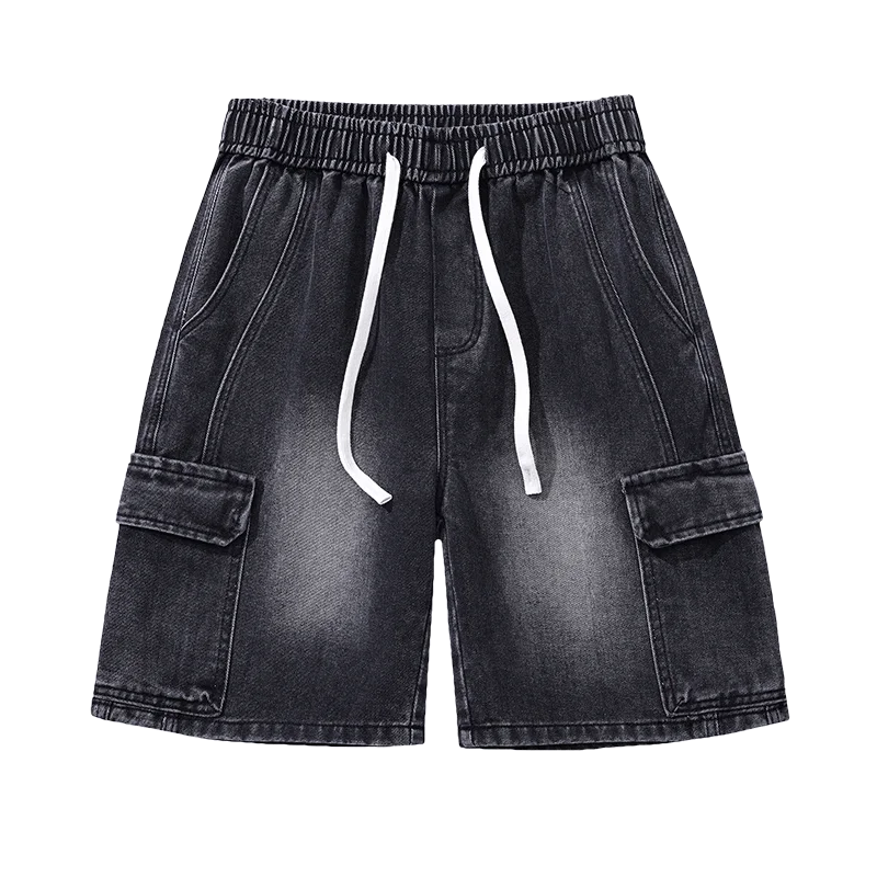 

New tooling summer men's and women's casual outdoor cotton denim shorts loose sports breathable quick drying