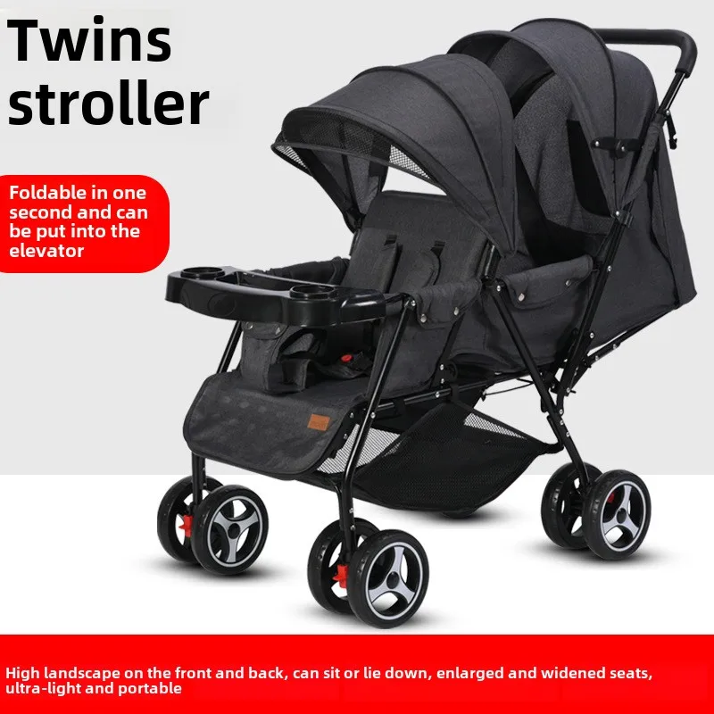 Twin Baby Strollers Can Sit Lie Down And Be Disassembled Making Them Super Lightweight And Foldable Baby Strollers