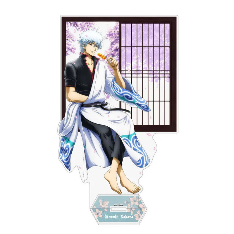 Gintama Acrylic Stand Anime Peripherals Sakata Gintoki Kamui Desktop Display Ornaments Collection Birthday Gift for Girl Boy Toy