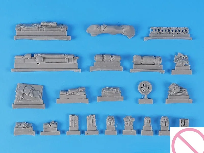 1/35 Die Casting Resin Package Modification Sd.Kfz. 251 Accessories Set (without Car) Unassembled and Unpainted Free Shipping