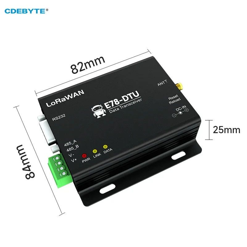 Imagem -02 - Cdebyte Lorawan nó rf Modem 470mhz Asr6601 Gateway Rede Auto-organizada Polling E78-dtu 470ln22 Rs485 Rs232 Long Rang 3km