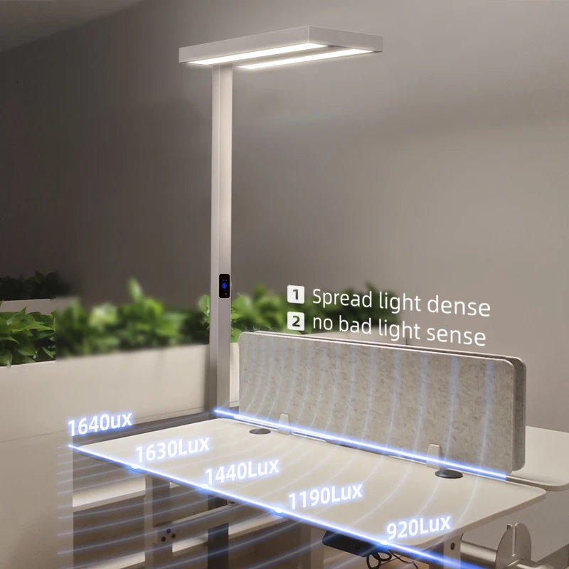 Modern Design Touch Dimmable LED Full Spectrum Eye Protective Desk Light Adjustable Color Temperature Study Office Work Floor