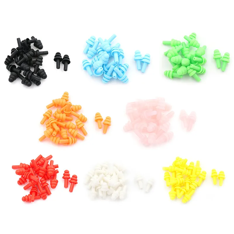 20Pcs Silicone Ear Plugs Anti Noise Earplugs Comfortable For Study Sleep