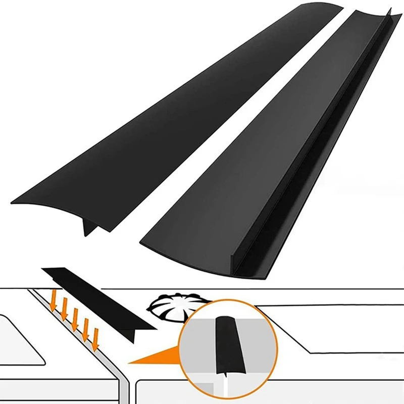 Silicone Stove Space Covers, Heat Resistant Oven Space Filler Seals Space Between Stovetop And Counter