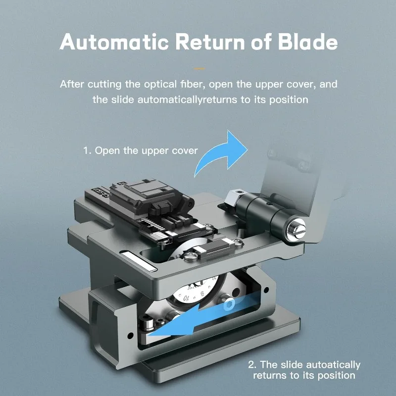 Summitek FC-20 الساطور الألياف البصرية بدقة عالية 48000 شفرة زاوية الانقسام النموذجية ≥0.5 درجة أداة قطع الألياف الضوئية #4