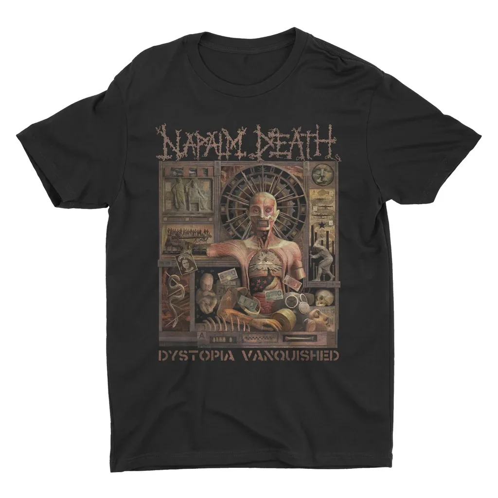 

Футболка Napalm Death, мужские и женские хлопковые футболки с короткими рукавами, топы в стиле ретро с металлической лентой, трендовая брендовая футболка, летняя мужская уличная одежда