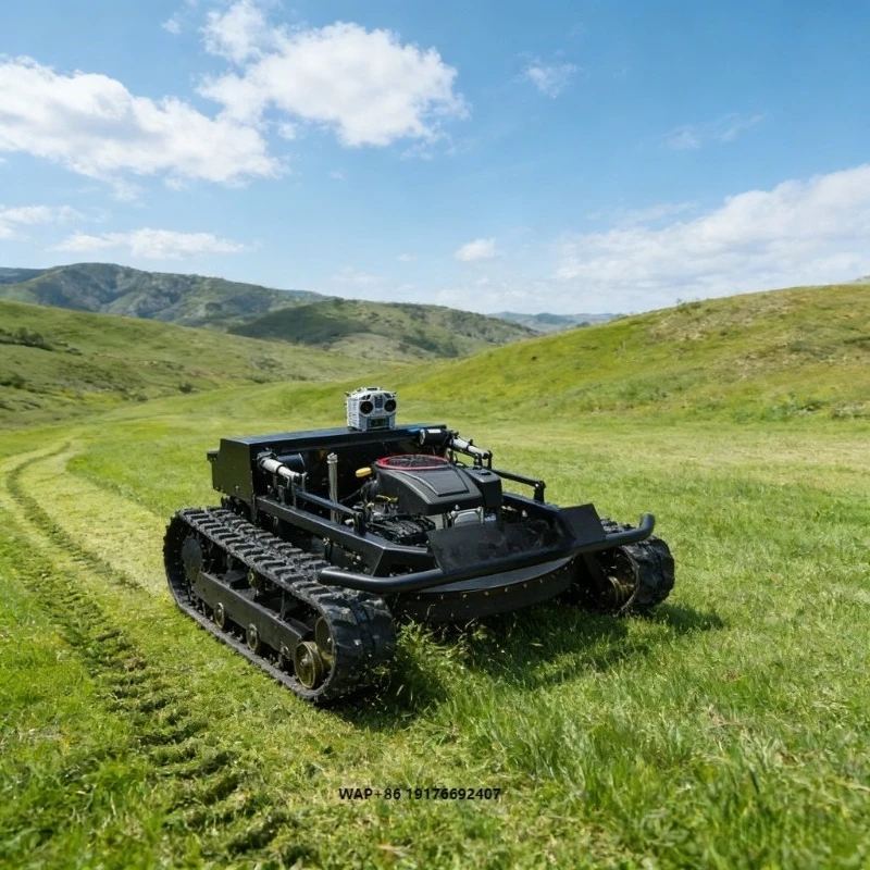Intelligent Remote-controlled Lawnmower High-horsepower Tracked Fully Automatic Lawnmower for Sale