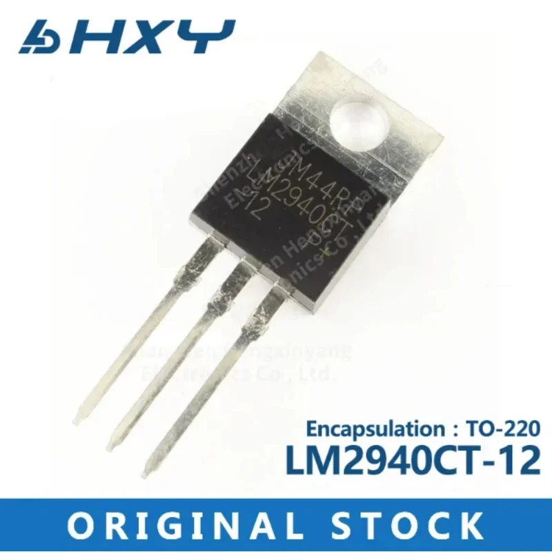 10pcs/lot    LM2940CT-12 LM2940-12 TO 220 in-line low pressure differential linear voltage regulator