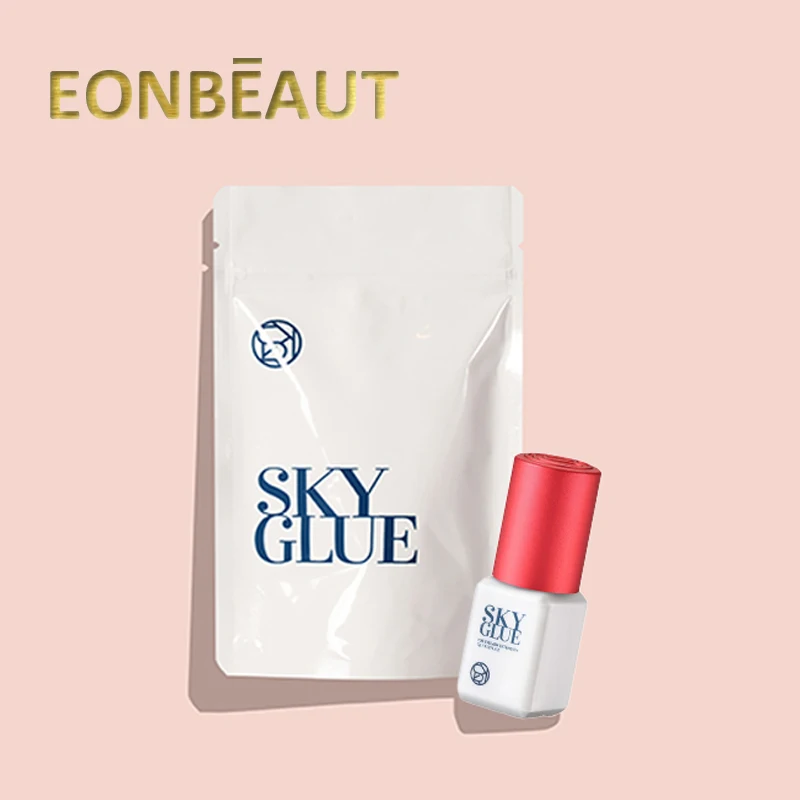 1 bottiglia SKY Glue Extension ciglia corea 5ml nero rosso blu Cap Beauty Health Shop strumenti per il trucco adesivo nessuna irritazione forniture