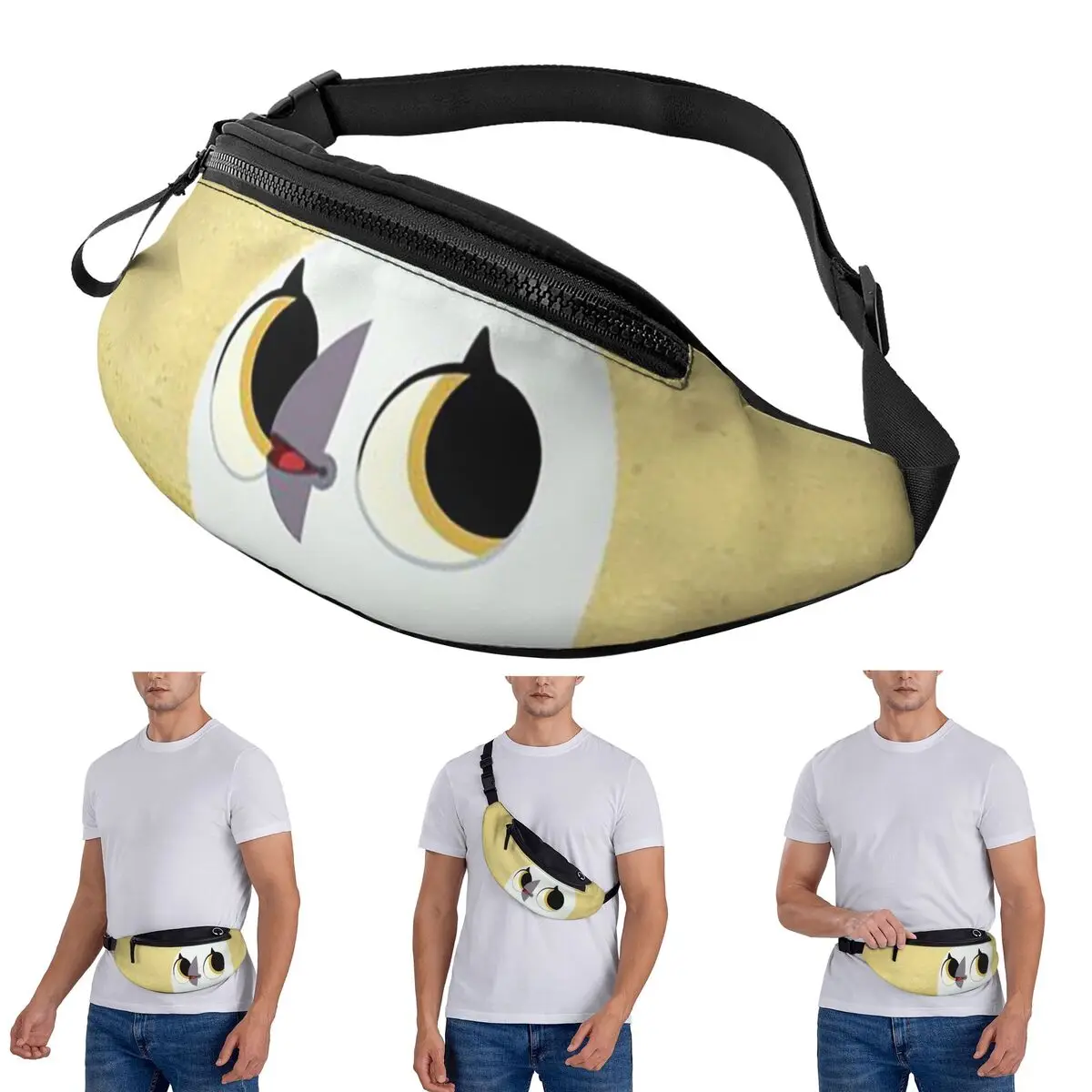 

Crossbody Waist Bag Puffin Rock And New Friends Men Women Fanny Pack Travel Running Money Phone Pouch