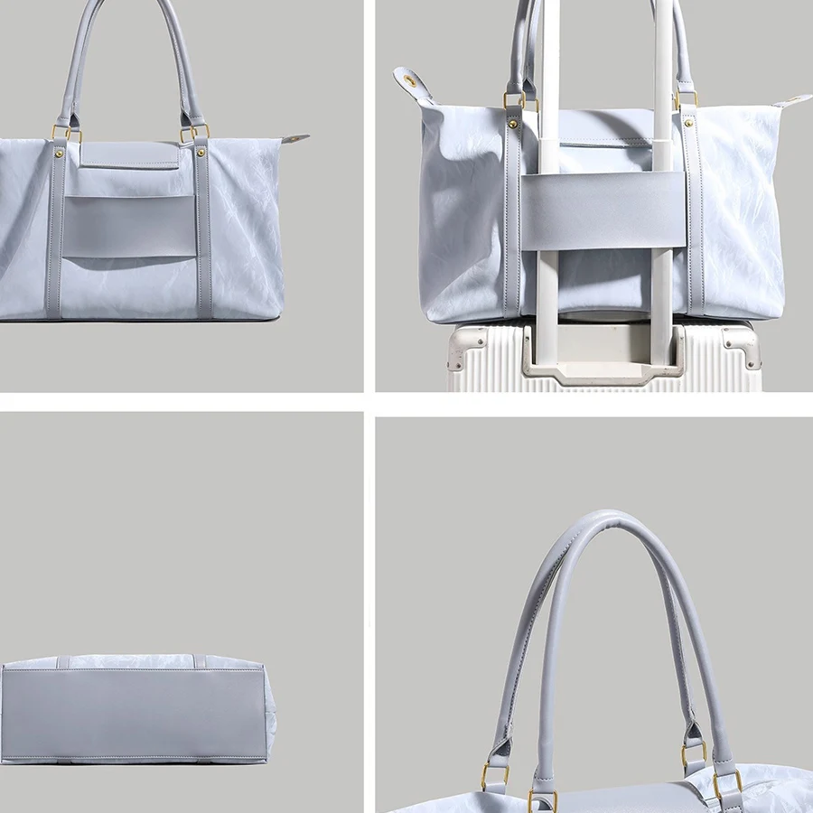 Faltbare Reisetasche, leichte Reisetasche für Damen, Tragetasche, Handgepäcktasche, Weekender-Übernachtungstasche, Umstandsaufbewahrung