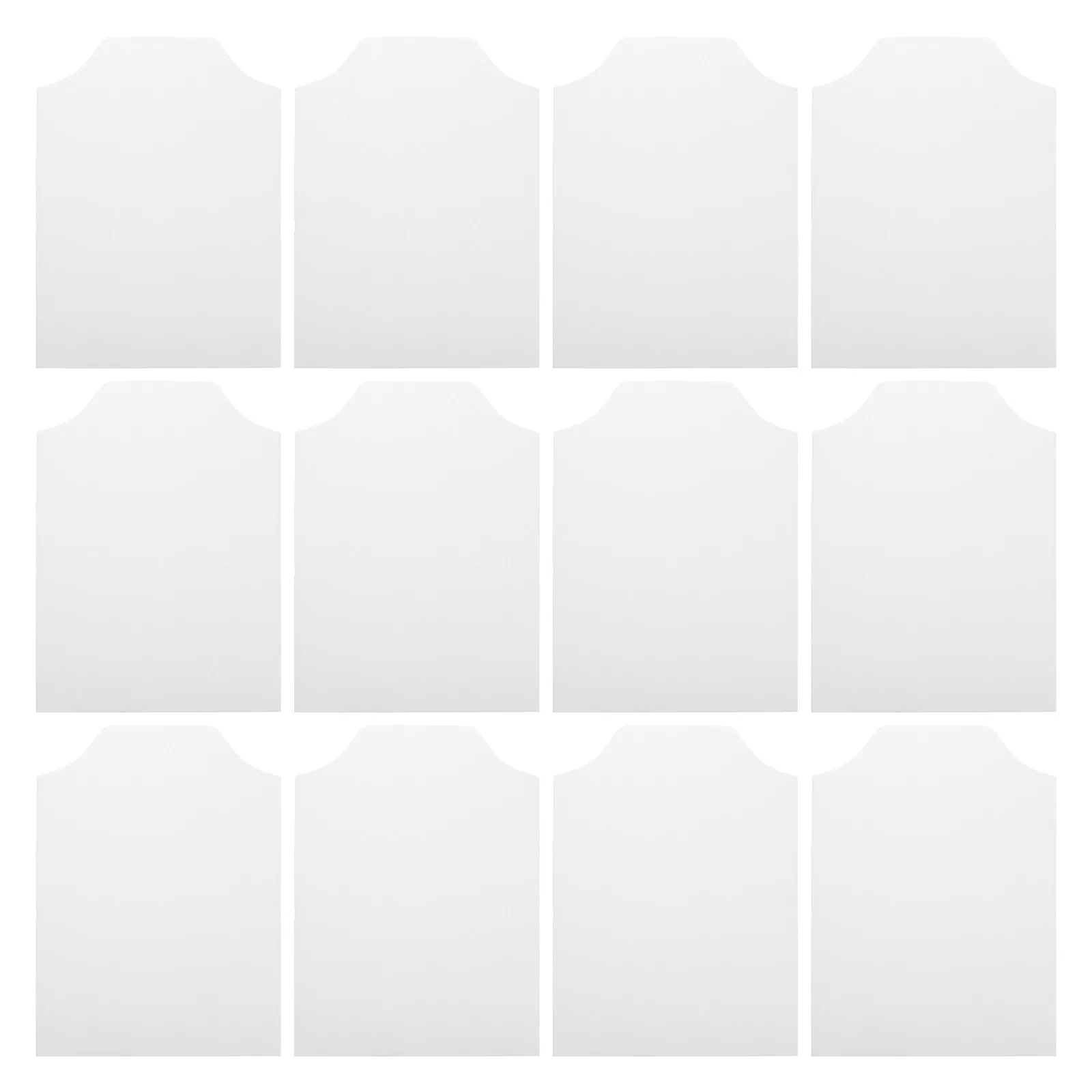 

100Pcs White Cardboard Shirt Form Inserts Folding Form 22x30cm Anti Wrinkle Shirt Packaging Organizer for T Shirts Clothes