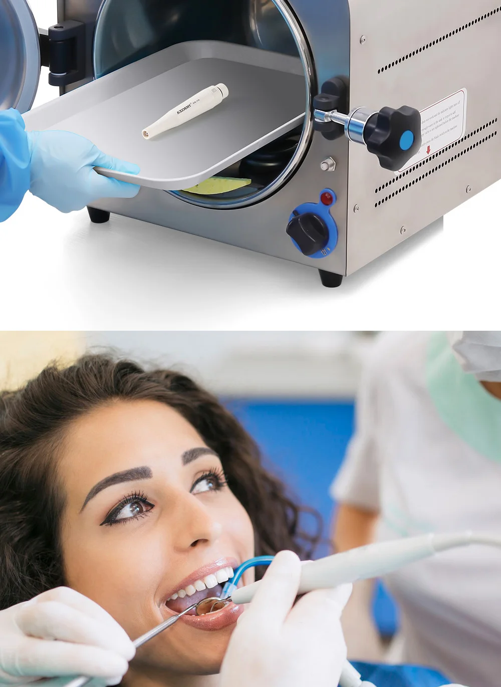 AZDENT Dental Ultraschall-Piezo-Scaler-Handstück mit LED-Beleuchtung, Plug-in-Griff, passend für EMS Woodpecker VRN DTE SATELE Ultraschall-Scaler – Detail 14