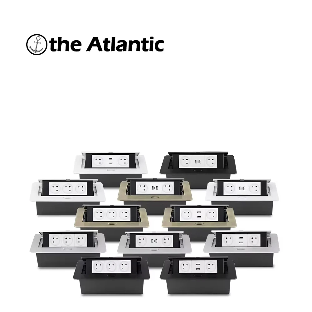 

Настольная всплывающая розетка, многофункциональная розетка, скрытая розетка, 250 В, двойной USB Type-c, подходит для домашних встреч и офисов